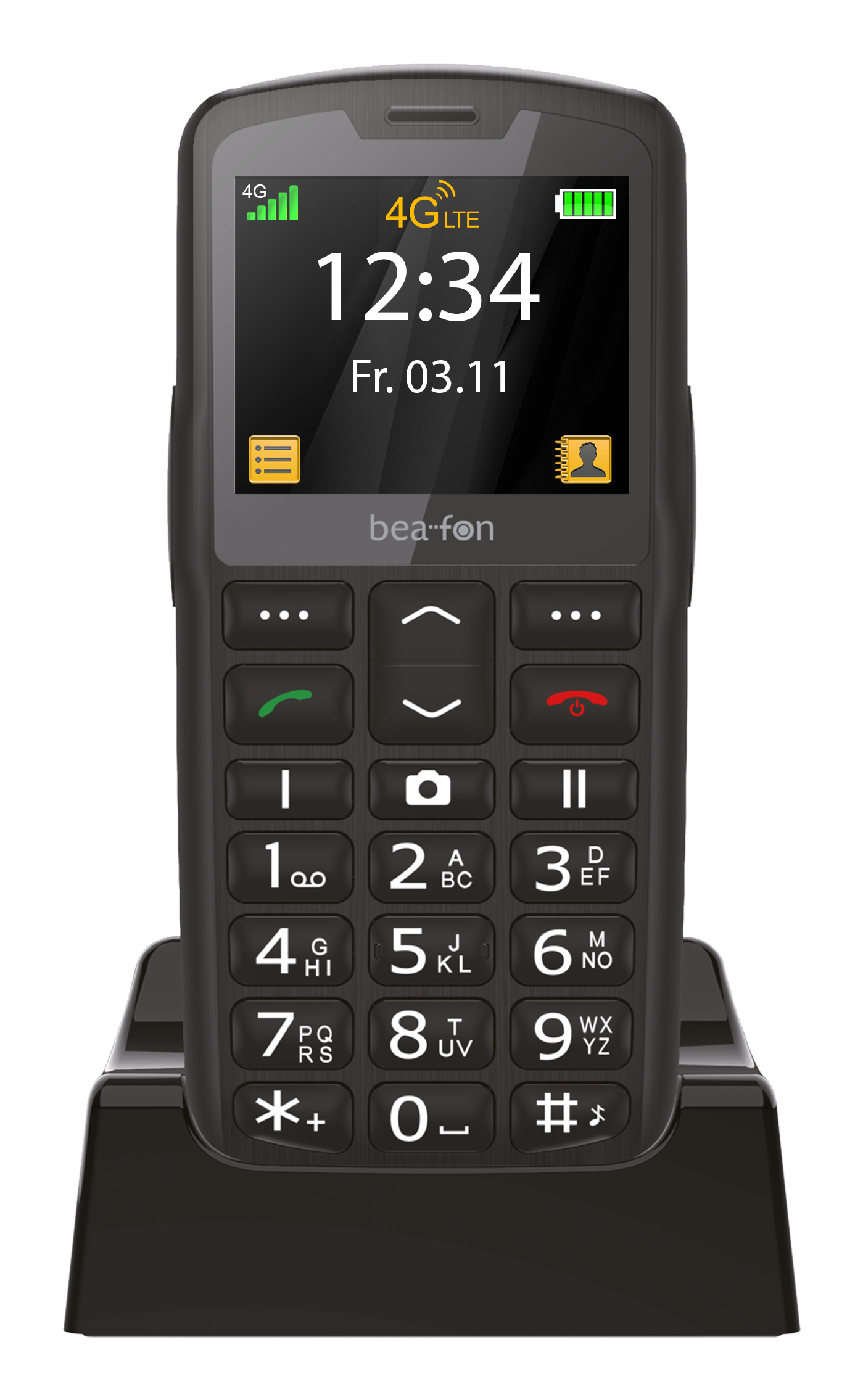 Bea-fon SL260 LTE, Balken, Single SIM, 5,59 cm (2.2"), Bluetooth, 800 mAh, Schwarz, Silber