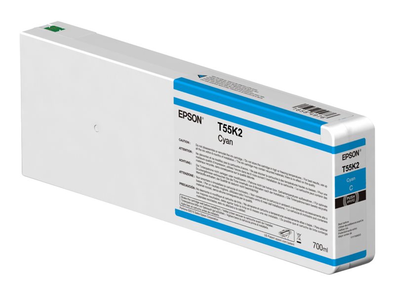 Epson T55K2 - 700 ml - Cyan - original - Tintenpatronefür SureColor SC-P6000 - SC-P7000 - SC-P7000V - SC-P8000 - SC-P9000 - SC-P9000V