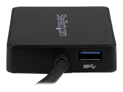 StarTech.com Startech USB 3.0 SuperSpeed auf Dual Port GigabitEthernet LAN Adapter - 10/100/1000 NIC Netzwerkadapter mit USB-Port - Schwarz - Netzwerkadapter - USB 3.0 - 1GbE - 1000Base-T - 2 Anschlüs