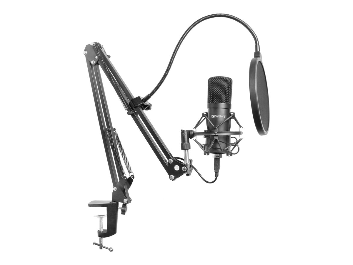 SANDBERG Streamer USB Microphone Kit - MikrofonUSB