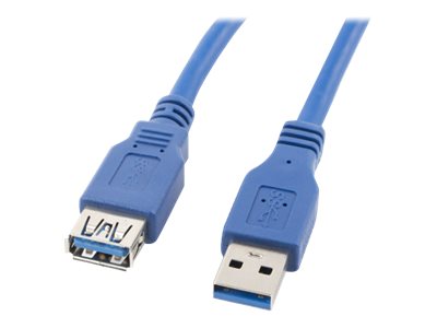 Lanberg USB-Verlängerungskabel - USB Typ A (M)zu USB Typ A (W) - USB 3.0 - 1.8 m - Blau