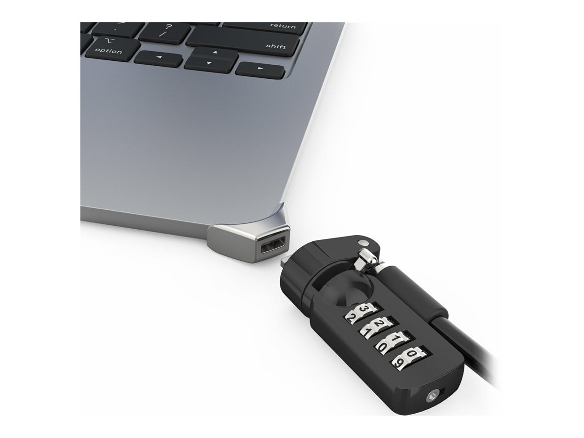 Compulocks Ledge Lock Adapter for MacBook Air 15" M2-M4 with Combination Cable Lock Silver - Sicherheitskit - Kombinationsschloss - für Apple MacBook Air (15.3 Zoll, M2, Mitte 2023)AIR 15IN M2 WITH CL