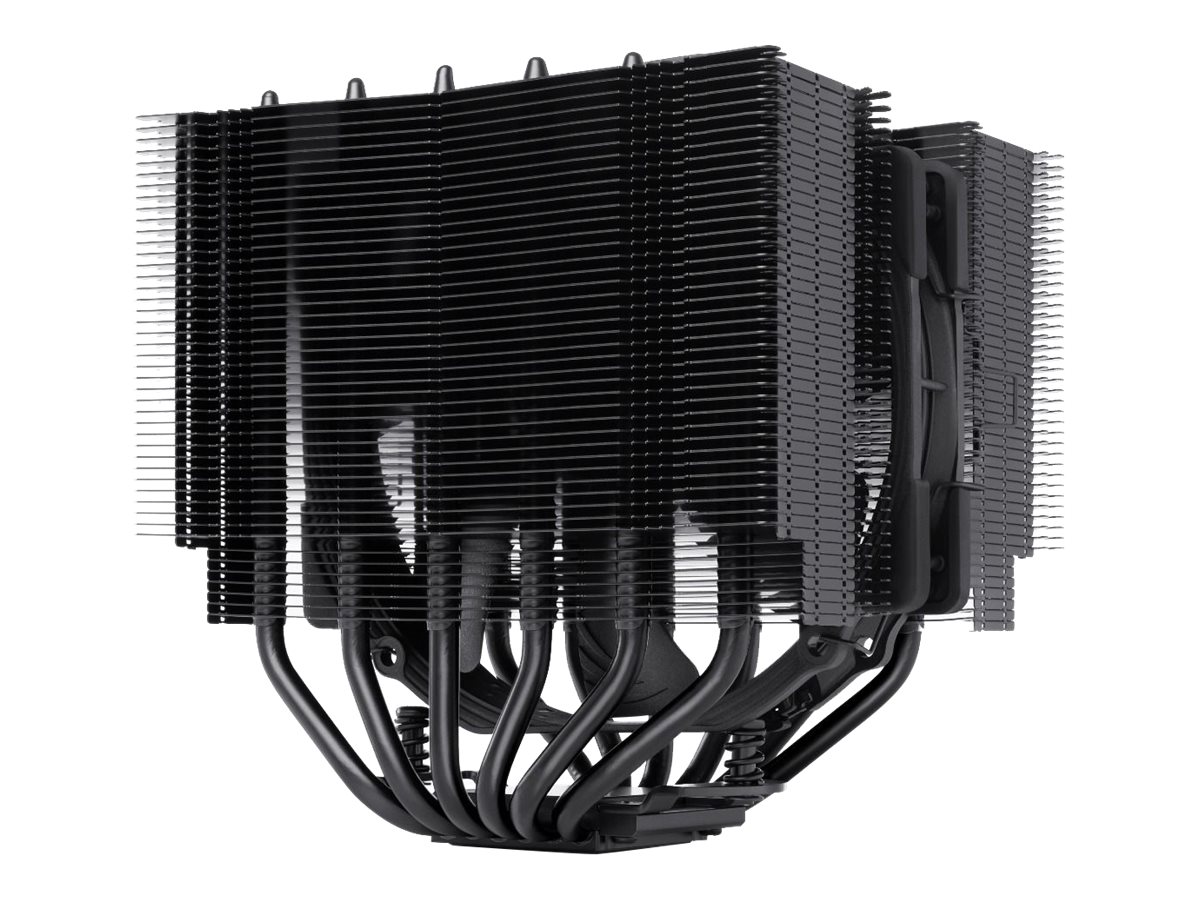 Noctua chromax NH-D15S - Prozessor-Luftkühler - (für: LGA1851, LGA1700, LGA1200, LGA1156, LGA1155, LGA1151, LGA1150, AM5, AM4, AM3+, AM3, AM2+, AM2, FM2+, FM2, FM1)Kupfer-Bodenplatte und vernickelte A