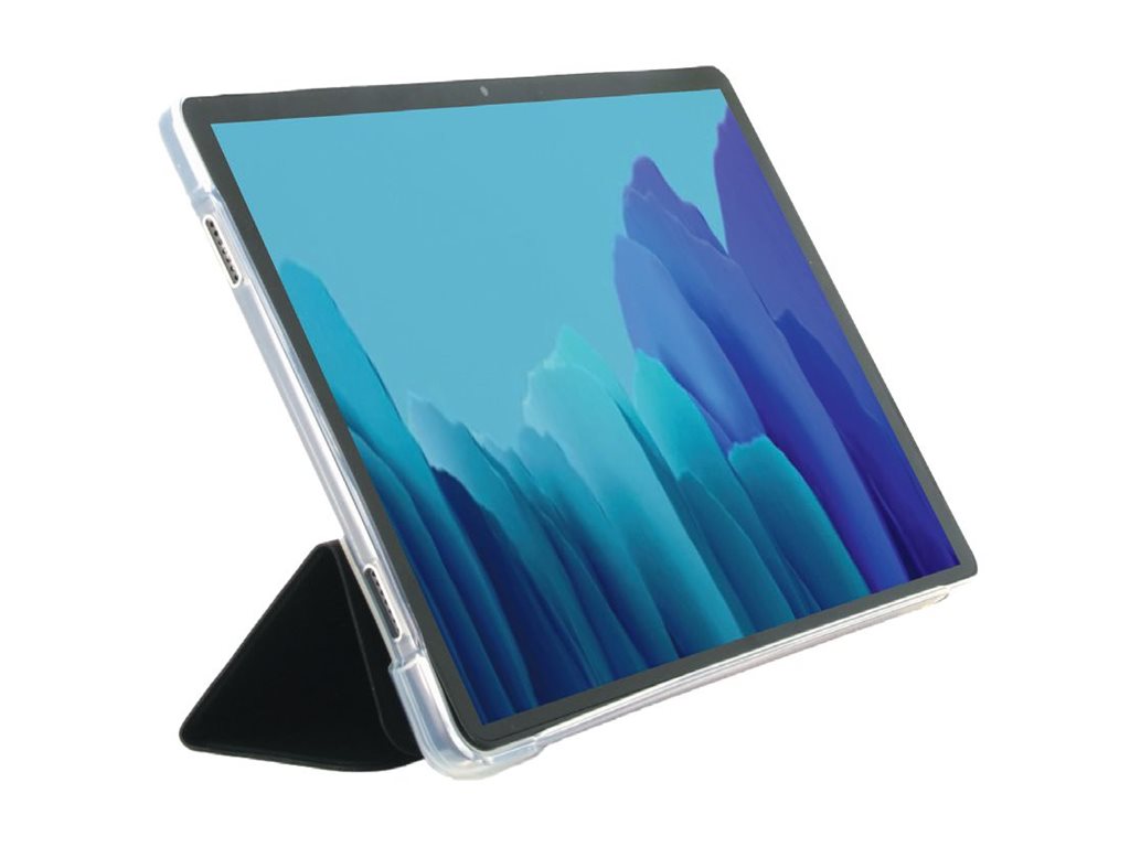 Mobilis EDGE - Flip-Hülle für Tablet - mit Folieund verstärkten Kanten - Schwarz - durchsichtig - für Samsung Galaxy Tab A9+