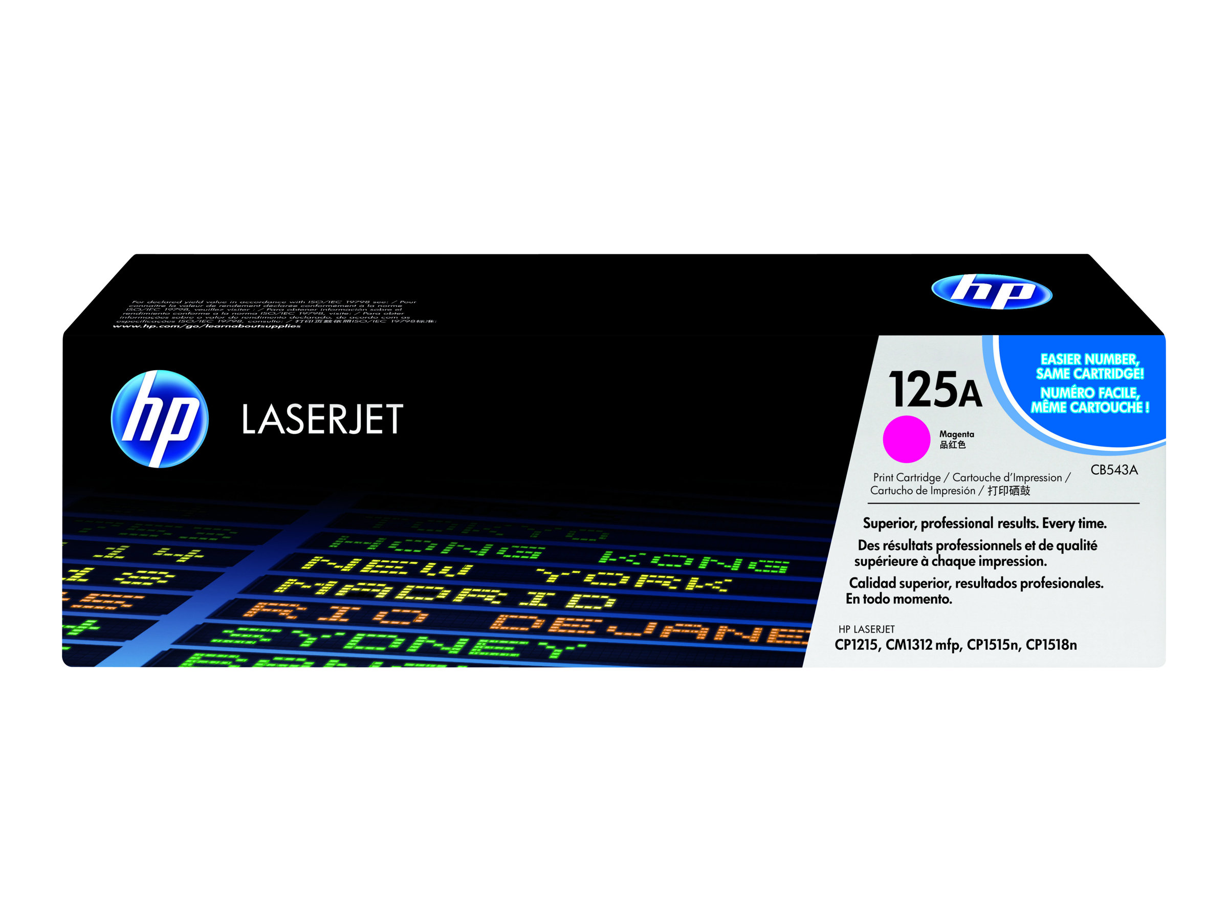 HP 125A - Magenta - original - LaserJet - Tonerpatrone (CB543A)für Color LaserJet CM1312 MFP - CP1215 - CP1217 - CP1515n - CP1518ni