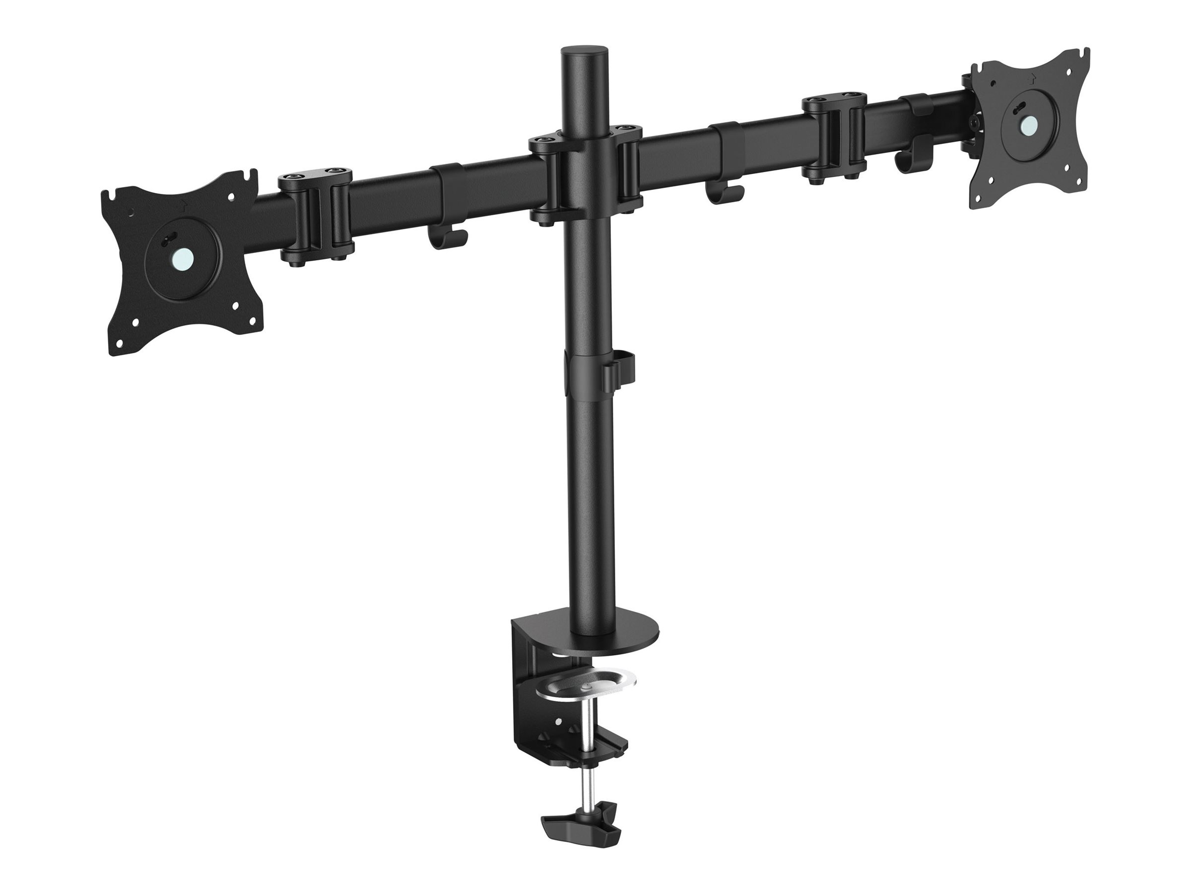 Equip Life - Befestigungskit (Tischmontage, 2 Gelenkarme, Montage für uneingeschränkte Bewegung, 2 VESA-Adapter) - für 2 LCD-Displays - Bildschirmgröße: 33-68.6 cm (13"-27")13"-27" Bewegliche Dual Mon