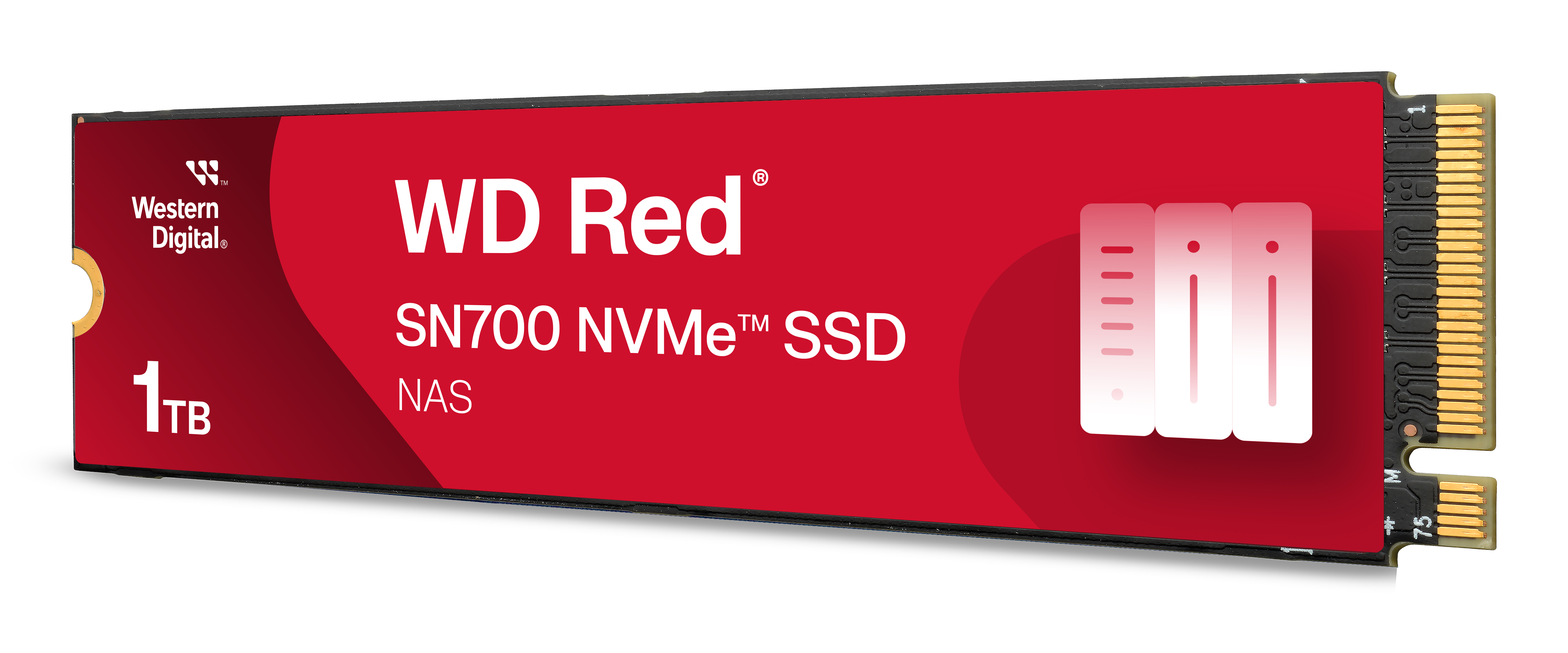 WD Red SN700 WDS100T1R0C-68BDK0 - SSD - 1 TB - intern - M.2 2280 - PCIe 3.0 x4 (NVMe)PCIe Gen3 8Gb/s  internal drive for NAS devices