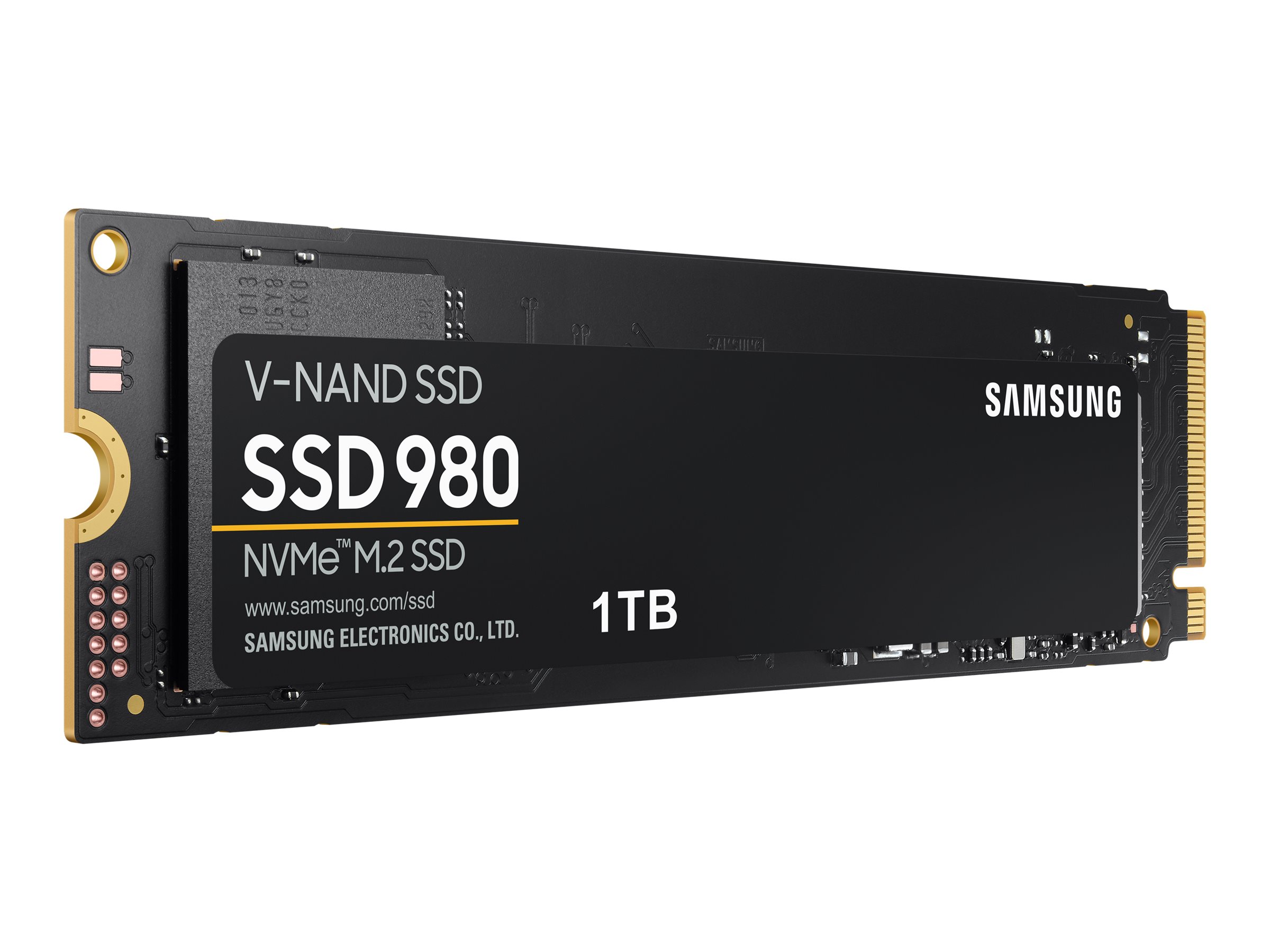 Samsung 980 MZ-V8V1T0BW - SSD - verschlüsselt - 1 TB - intern - M.2 2280 - PCIe 3.0 x4 (NVMe)256-Bit-AES - TCG Opal Encryption
