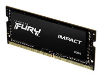 Kingston FURY Impact - DDR4 - Kit - 64 GB: 2x 32 GB - SO DIMM 260-PIN - 3200 MT/s / PC4-25600 - CL20 - 1.2 V - ungepuffert - non-ECC - Schwarz
