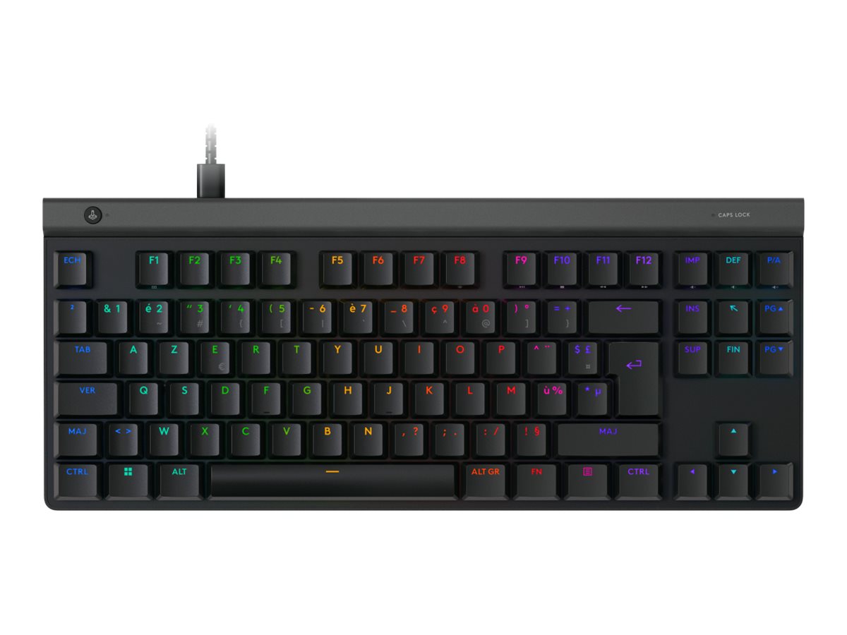 Logitech G G515 - Tastatur - TKL - hintergrundbeleuchtetUSB - AZERTY - Französisch - Tastenschalter: GL Tactile - Schwarz