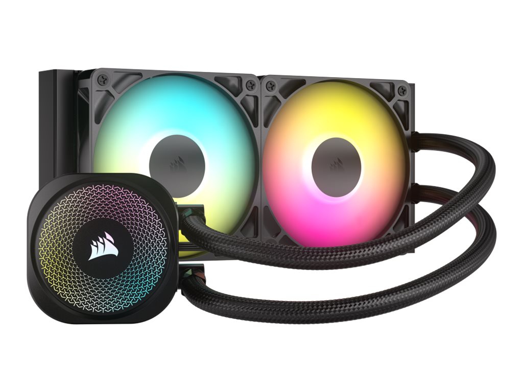Corsair Nautilus 240 RS ARGB - Prozessor-Flüssigkeitskühlsystem - Kühlergröße: 240 mm - (für: LGA1851, LGA1700, AM5, AM4)Kupfer - 120 mm
