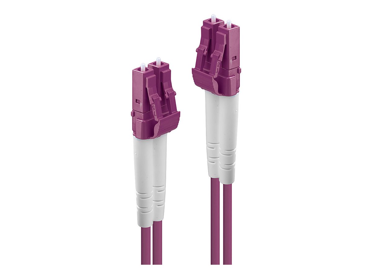 Lindy Patch-Kabel - LC Multi-Mode (M) zu LC Multi-Mode (M)2 m - 2 m - Glasfaser - Duplex - 50/125 Mikrometer - OM4 - halogenfrei - lila