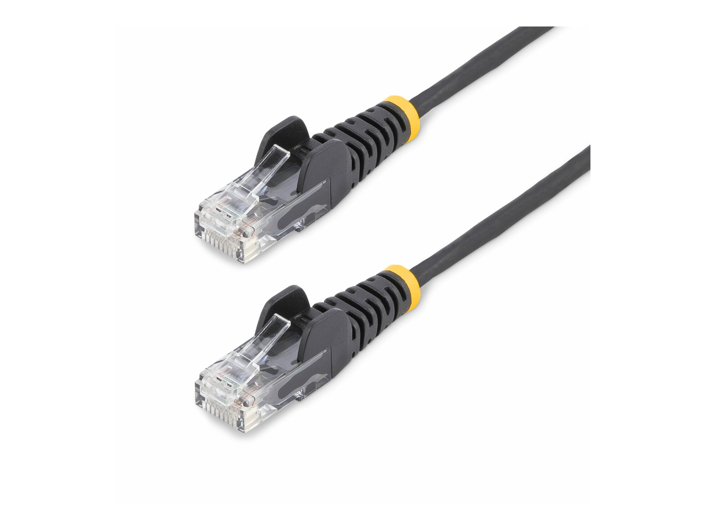 StarTech.com 10m Black Slim CAT6 Ethernet Cable, Snagless, 28AWG, LSZH - Patch-Kabel - RJ-45 (M)zu RJ-45 (M) - 10 m - 3.6 mm - UTP - CAT 5/5e/6 - IEEE 802.3bt - halogenfrei - ohne Haken - Schwarz