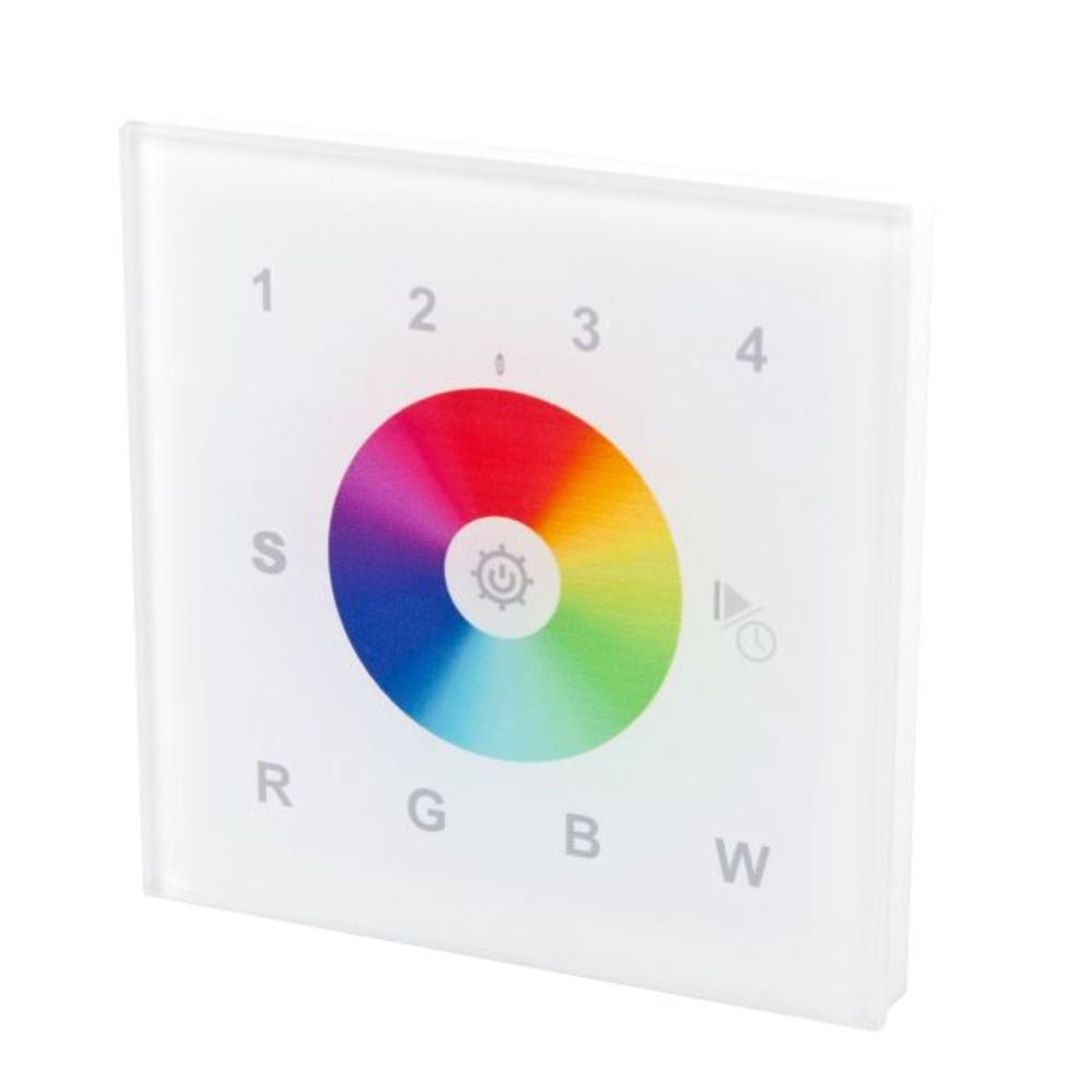 Synergy 21 S21-LED-SR000013, LED-Beleuchtungssteuerung, Weiß, IP20, -10 - 60 °C, RoHS, CE, 12 VLED Controller EOS 05 Wandtaster - RGB-W