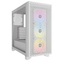 Corsair 3000D RGB AIRFLOW - Mid tower - E-ATX - Seitenteil mit Fenster (gehärtetes Glas)keine Spannungsversorgung (ATX) - weiß - USB/Audio