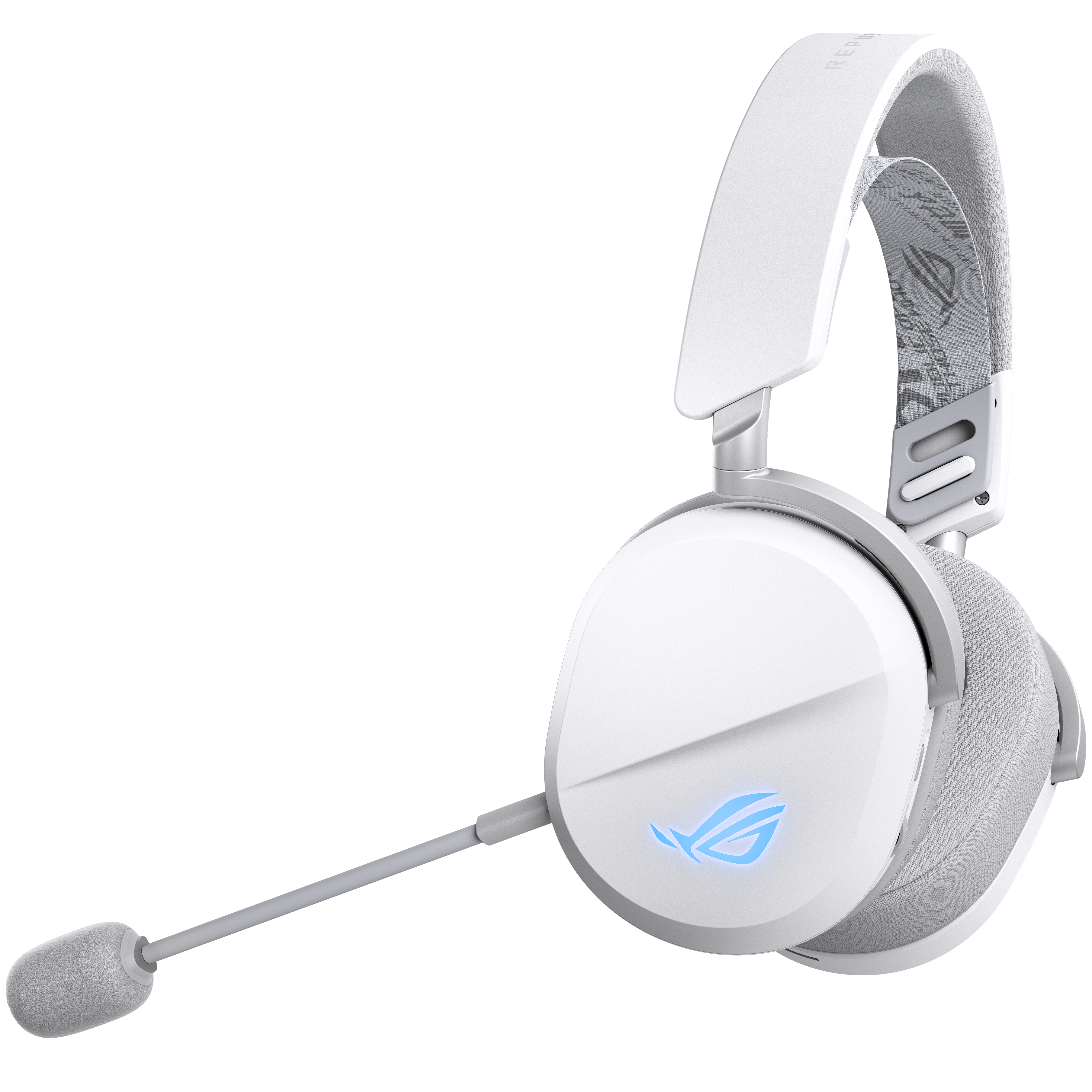 ASUS ROG Pelta - Headset - ohrumschließendBluetooth / 2,4 GHz Funkfrequenz - kabellos - weiß