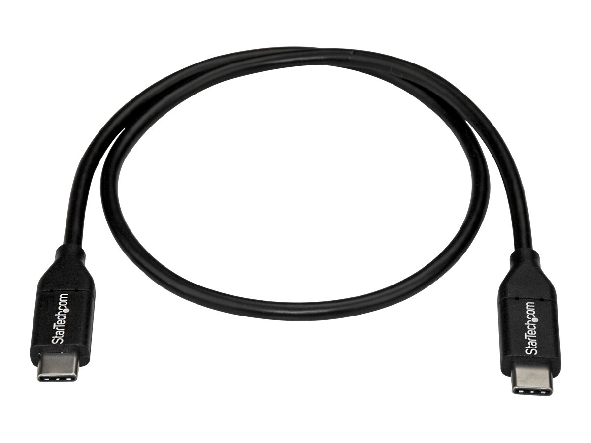 StarTech.com StarTech USB-C Kabel - St/St - 0,5m - USB 2.0 - USB-C Ladekabel - USB 2.0 Typ-C - Kurzes USB C Kabel - USB-Kabel - USB-C (M)zu USB-C (M) - USB 2.0 - 50 cm - Schwarz - für P/N: DKT30CHD