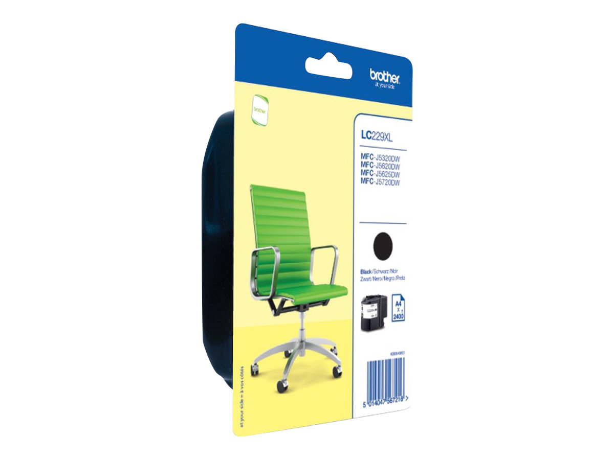 Brother LC229XLBKBP - Schwarz - original - BlisterverpackungTintenpatrone - für Brother MFC-J5320DW - MFC-J5625DW