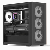 AEROCOOL ADVANCED TECHNOLOGIES Aerocool D301A, Mini Tower, PC, Schwarz, Holz, micro ATX, Mini-ITX, Acrylnitril-Butadien-Styrol (ABS), SPCC, Gaming