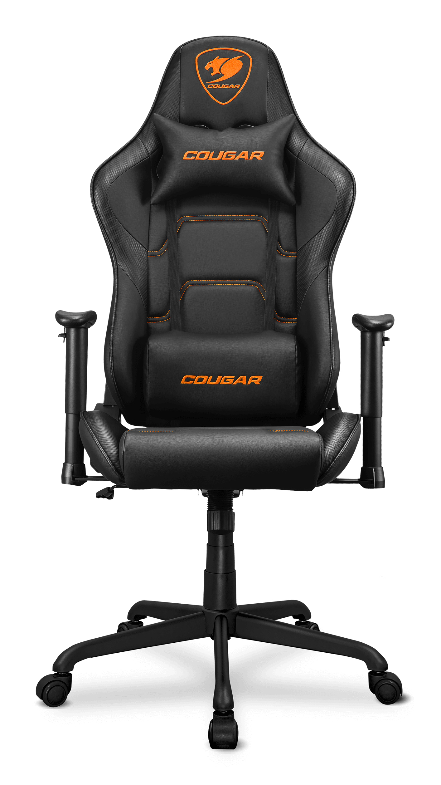 Cougar Gaming Gaming-Stuhl Armor Elite, Schwarz, Universal-Gamingstuhl, 120 kg, Gepolsterter Sitz, Gepolsterte Rückenlehne, Universal, SchwarzGaming-Stuhl Armor Elite - Schwarz