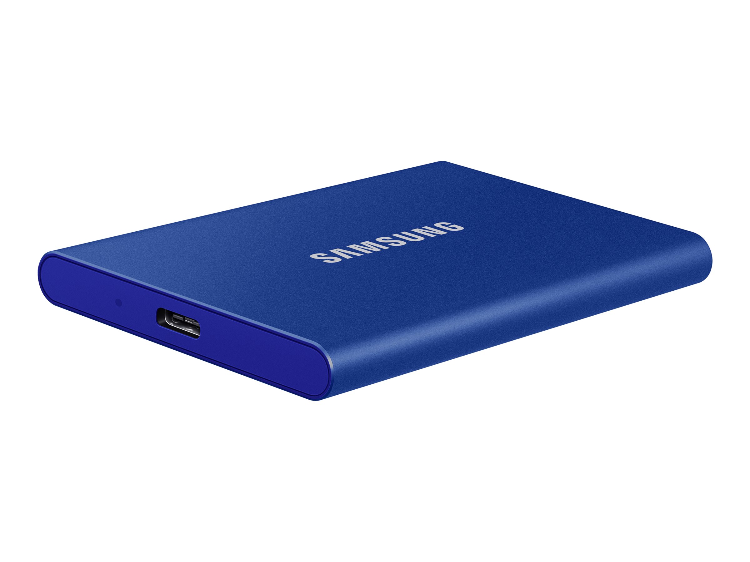 Samsung T7 MU-PC1T0H - SSD - verschlüsselt - 1 TB - extern (tragbar)USB 3.2 Gen 2 (USB-C Steckverbinder) - 256-Bit-AES - Indigo-Blau
