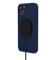 Decoded D23IPO14MBCS9NE, Cover, Apple, iPhone 14 Plus, 17 cm (6.7"), NavyAntiMicrobial Silicone Back Cover Navy Peony - iPhone 14 Plus