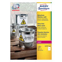 Avery Zweckform Avery Durable Heavy Duty L4775 - Polyester - permanenter Klebstoff - weiß - A4 (210 x 297 mm)