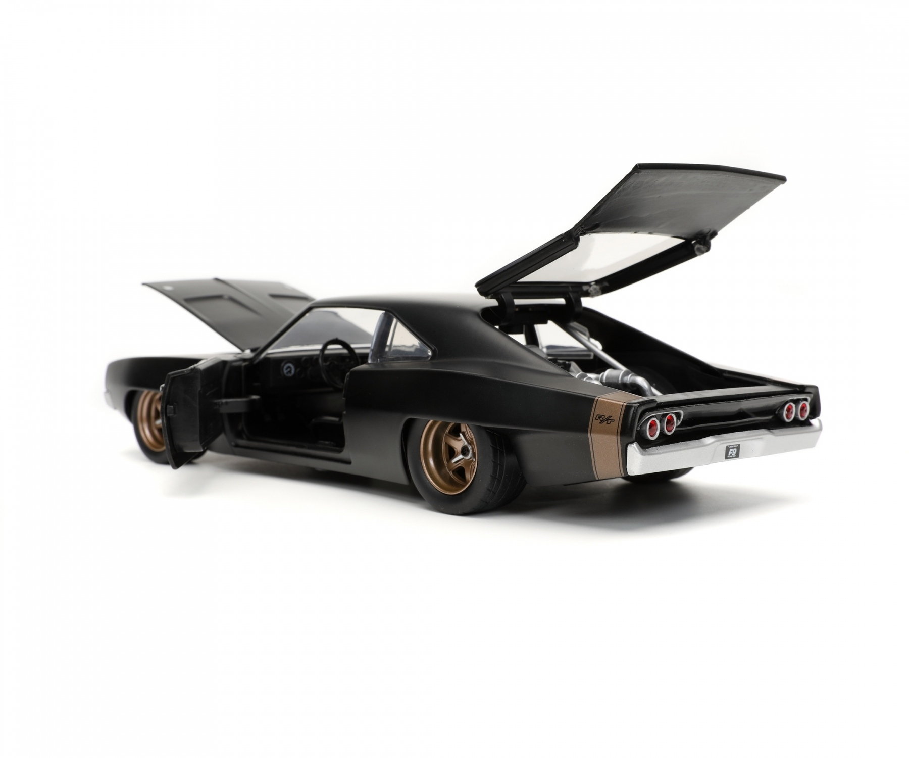 Jada Toys Fast & Furious 1968 Dodge Charger Widebody 1:24, Auto, Fast & Furious, 8 Jahr(e), Metall, Kunststoff, Gummi, SchwarzFast & Furious 1968 Dodge Charger Widebody 1:24
