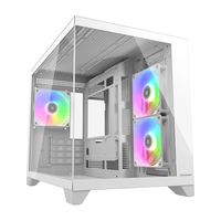 Cougar Gehäuse Mini-Tower, FV150 ARGB, Weiß, Mini Tower, PC, Weiß, micro ATX, Mini-ITX, Gaming, MultiUSB 3.0 - 4,89 kg