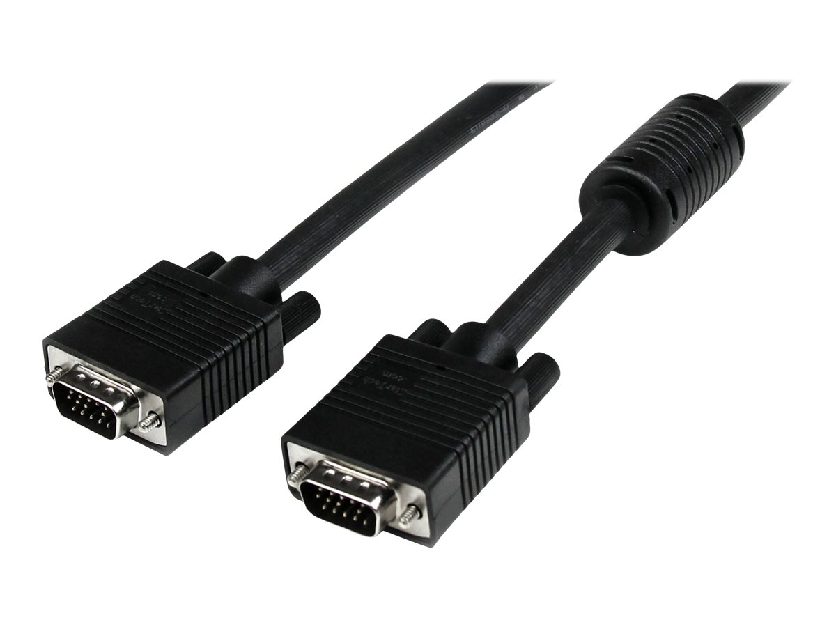 StarTech.com 2m VGA HD15 Koaxial Monitorkabel - St/St - VGA-Kabel - HD-15 (VGA)(M) zu HD-15 (VGA) (M) - 2 m - geformt - Schwarz