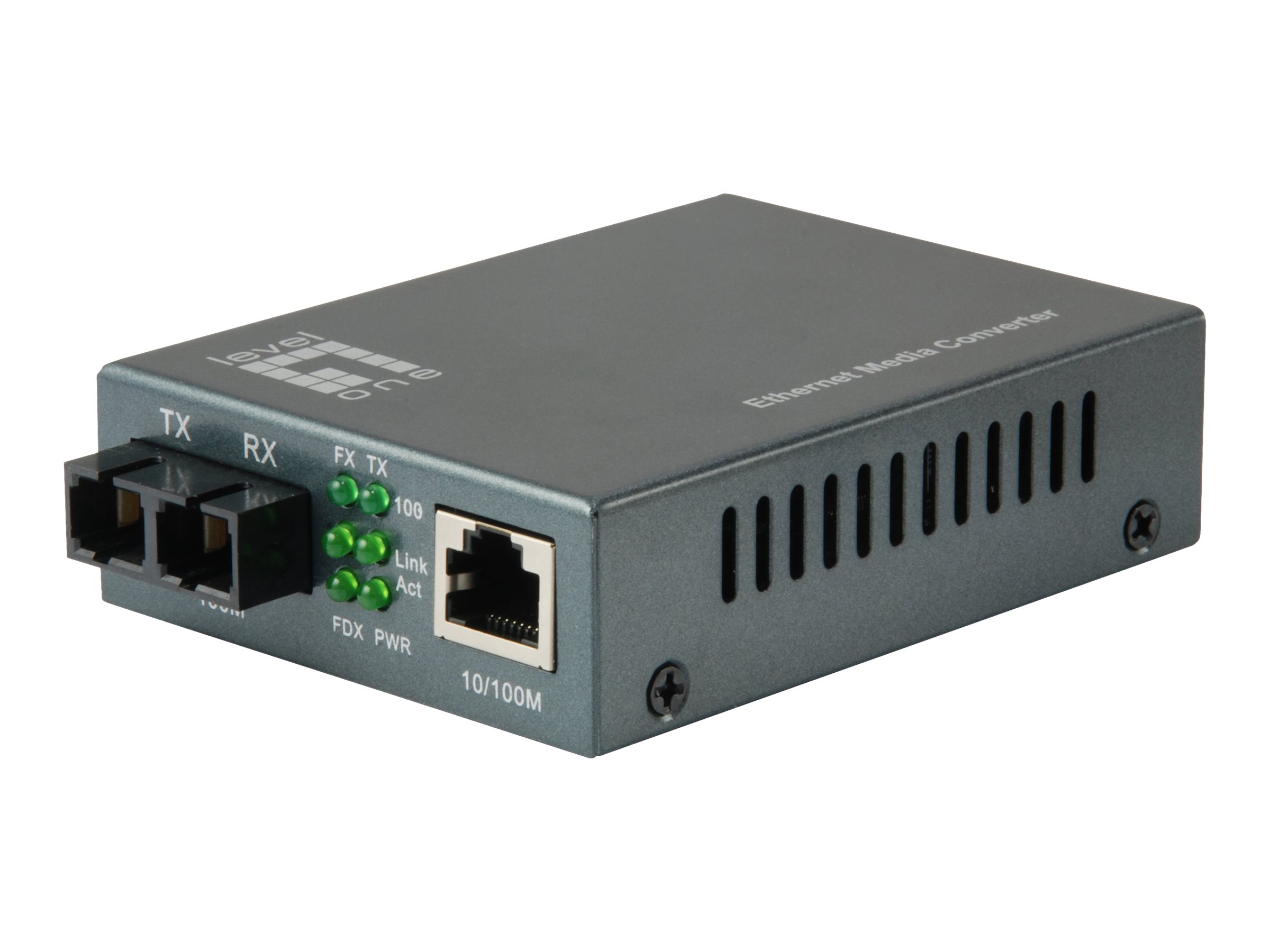 LevelOne FVT-1103 - Medienkonverter - 100Mb LAN10Base-T - 100Base-FX - 100Base-TX - RJ-45 / SC Single-Modus - bis zu 40 km - 1310 nm
