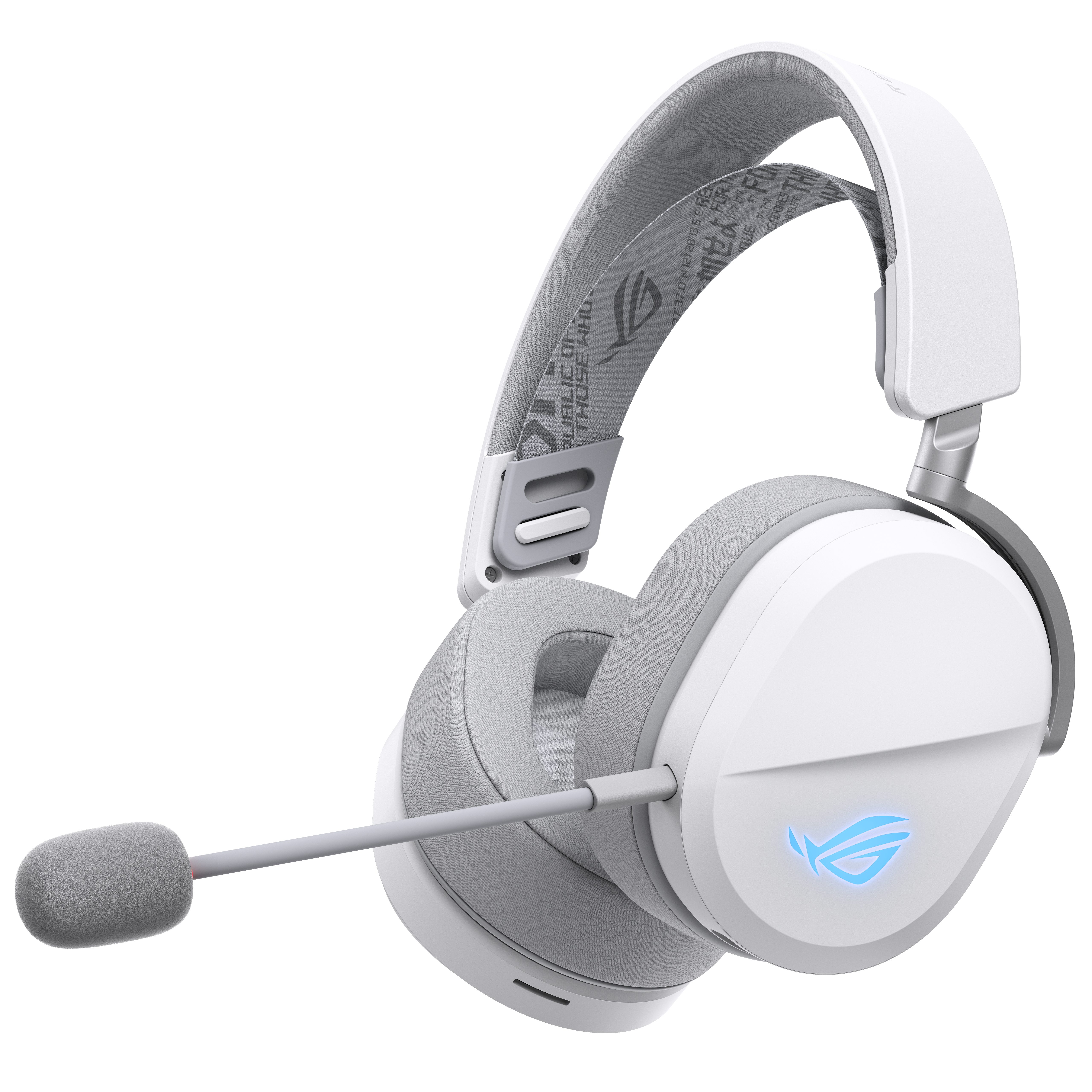 ASUS ROG Pelta - Headset - ohrumschließendBluetooth / 2,4 GHz Funkfrequenz - kabellos - weiß