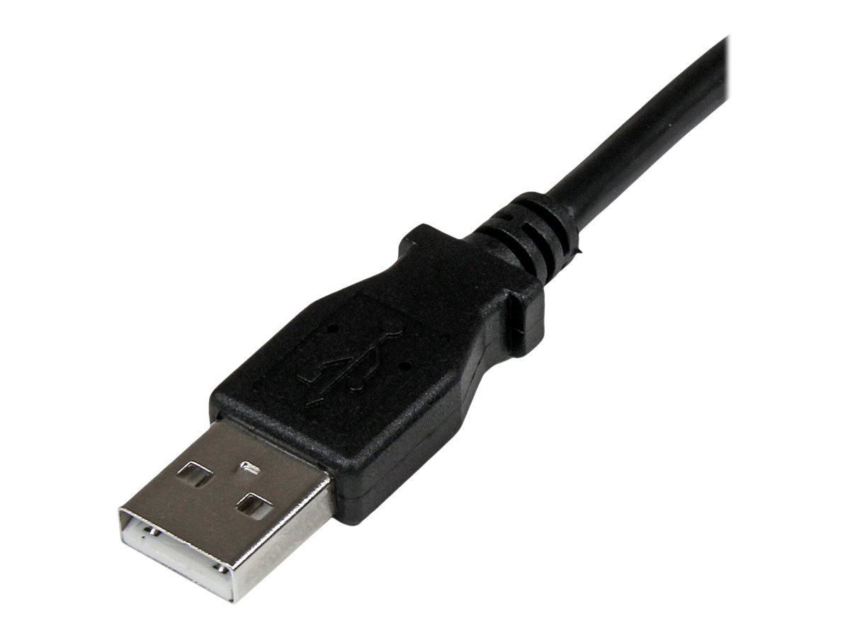 StarTech.com 2m USB 2.0 A auf B Kabel rechts gewinkelt - St/St - USB Druckerkabel - USB-Kabel - USB Typ B (M)zu USB (M) - USB 2.0 - 2 m - 90° Stecker - Schwarz