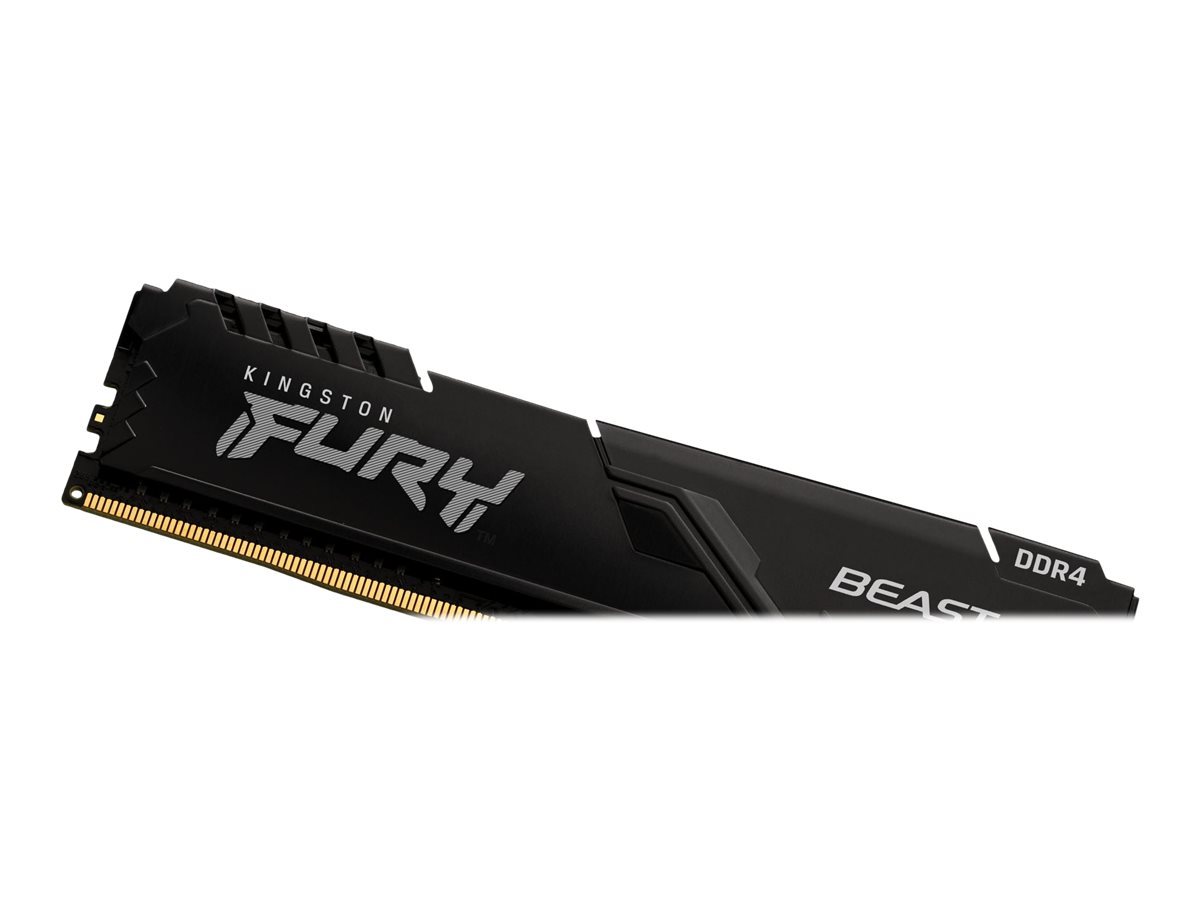 Kingston FURY Beast - DDR4 - Kit - 16 GB: 2 x8 GB - DIMM 288-PIN - 3200 MT/s / PC4-25600 - CL16 - 1.35 V - ungepuffert - non-ECC - Schwarz