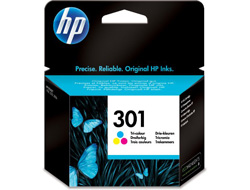 HP 301 - 3 ml - Farbe (Cyan, Magenta, Gelb)original - Tintenpatrone - für HP DeskJet 1000 - 1010 - 1050 AiO - 1050A AiO - 1510 AiO - 2000 - 2050 AiO - 2050A AiO - 2510 AiO - 2540 AiO - 3000 - 3050 AiO
