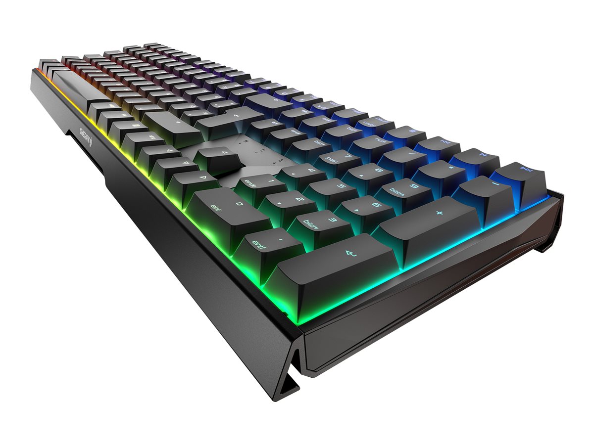 Cherry MX-Board 3.0S - Tastatur - HintergrundbeleuchtungUSB - Deutsch - Tastenschalter: CHERRY MX Silent Red - Schwarz