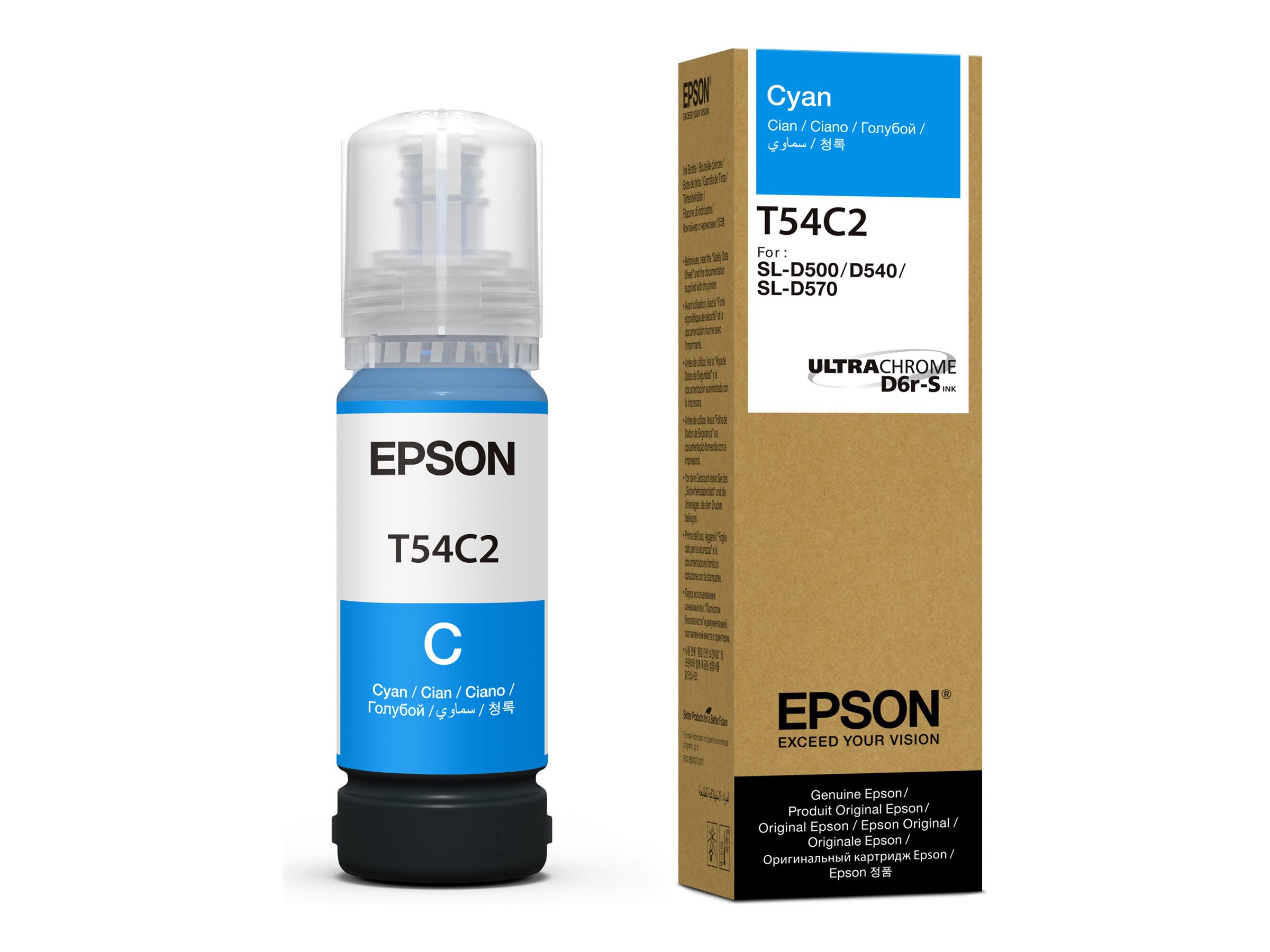 Epson T54C - Cyan - original - Box - Nachfülltintefür SURELAB D570 Professional Minilab - SL-D500