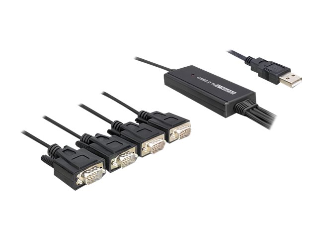 Delock USB 2.0 > 4 x Serial Adapter - SeriellerAdapter - USB - RS-232 x 4
