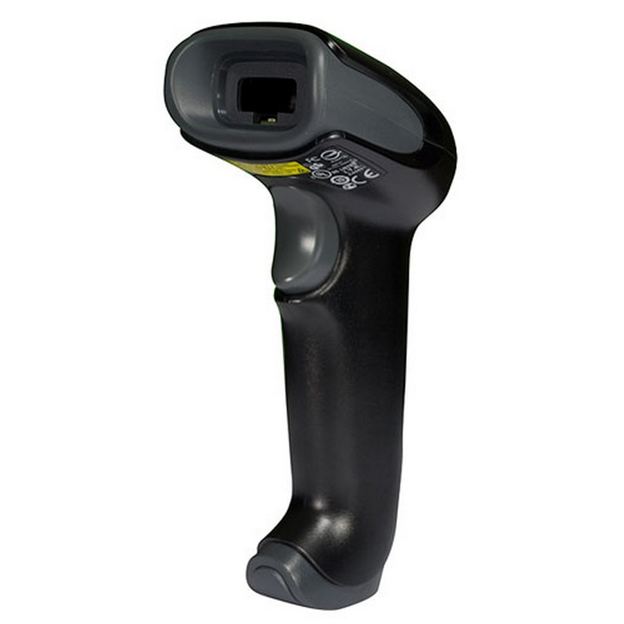 HONEYWELL Voyager 1250g, Tragbares Barcodelesegerät, 1D, Laser, 0 - 75000 Lux, -60 - 60°, KabelgebundenVoyager 1250g - 1D - nur Laserscanner - USB Kabel - Standfuß - schwarz