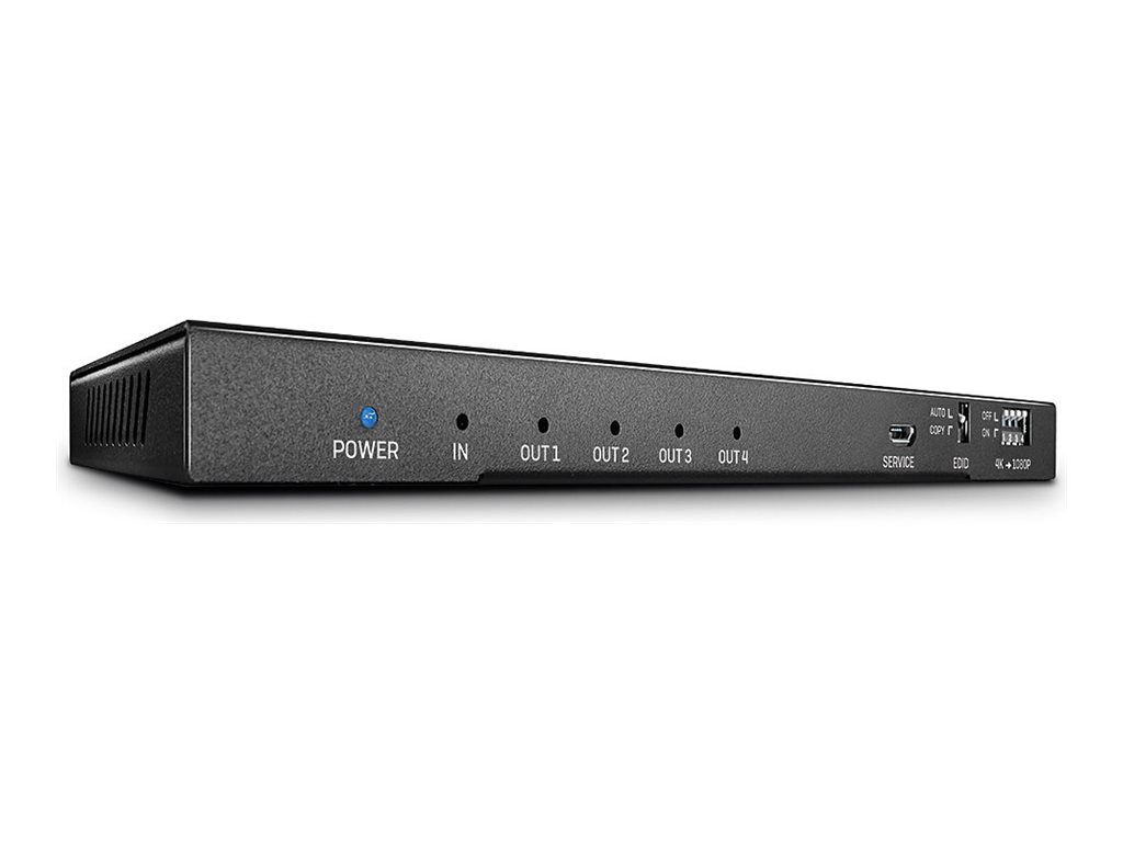 Lindy 4 Port HDMI 2.0 18G Splitter with AudioVideo-/Audio-Splitter - 4 x HDMI - Desktop