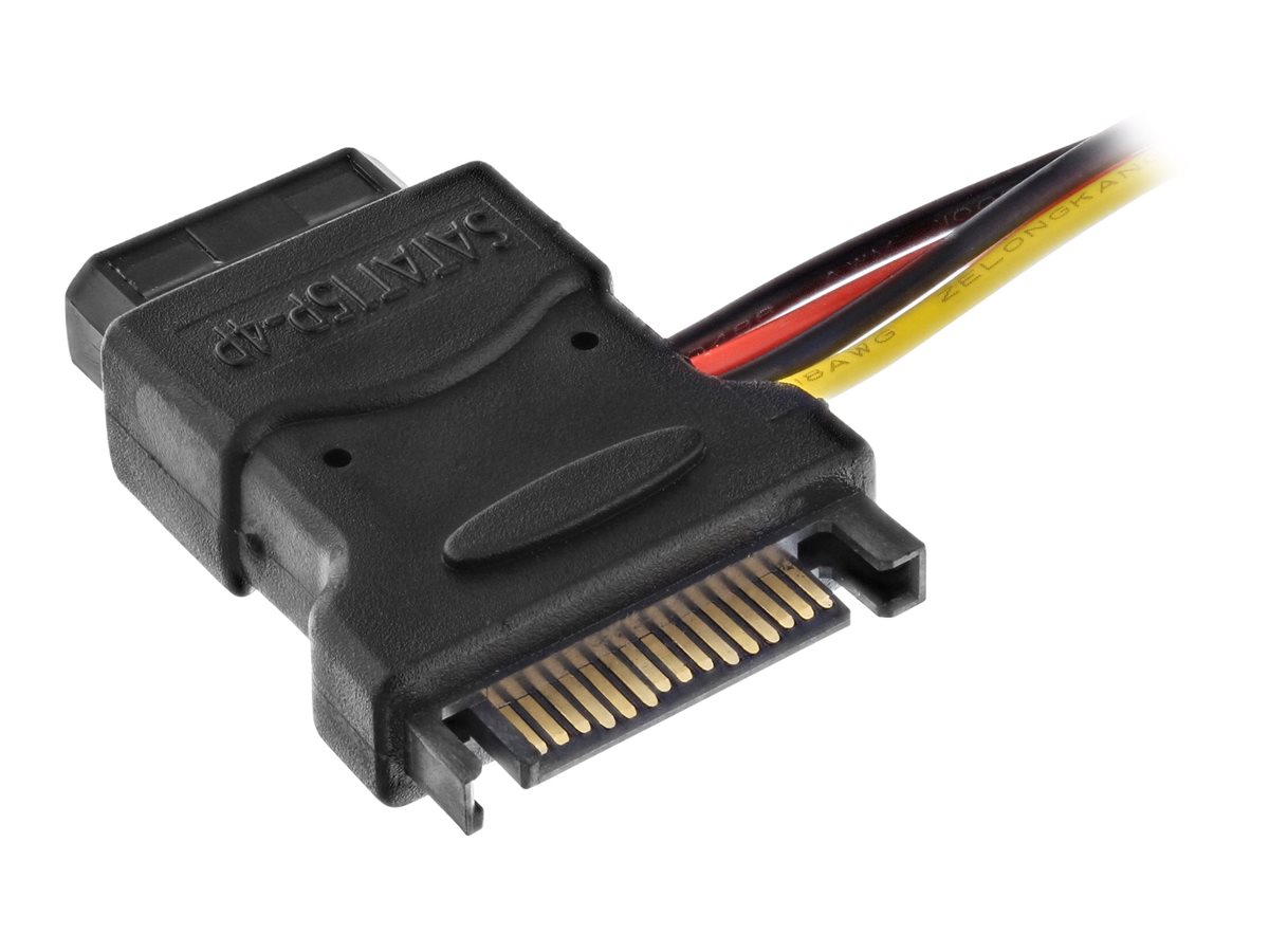 InLine SATA Stromadapterkabel - SATA Buchse an 3x 13,34cm (5,25") Stecker - 0,15m15 cm - verseilt