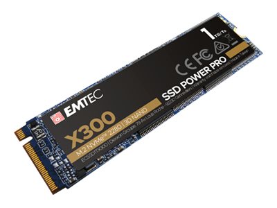 EMTEC Power Pro X300 - SSD - 1 TB - intern - M.2 2280 - PCIe 3.0 x4 (NVMe)2280 - NVMe PCIe Gen 3.0 x 4