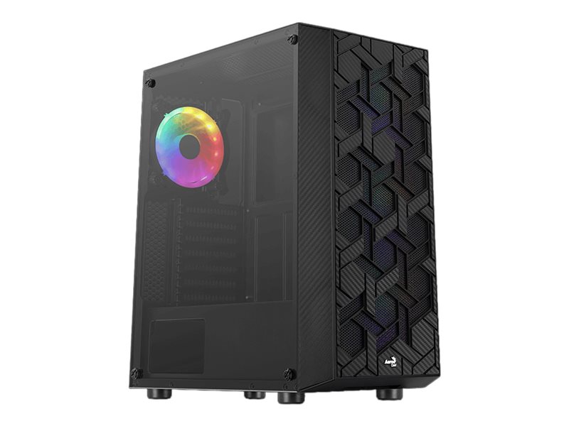 AEROCOOL ADVANCED TECHNOLOGIES AeroCool Hive FRGB - Mid tower - ATX - Seitenteil mit Fenster (gehärtetes Glas)