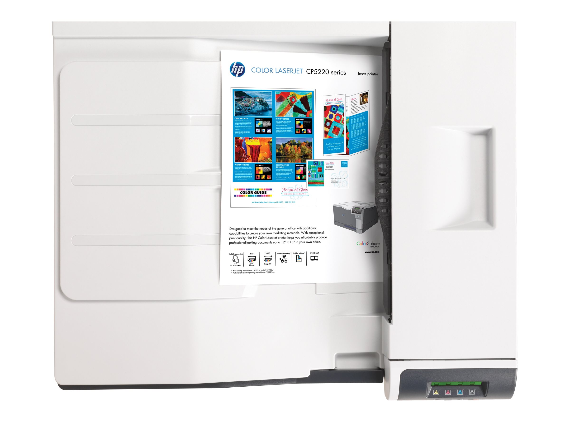 HP Color LaserJet Professional CP5225dn - Drucker - Farbe - Duplex - Laser - A3 - 600 dpi - bis zu 20 Seiten/Min. (einfarbig)bis zu 20 Seiten/Min. (Farbe) - Kapazität: 350 Blätter - USB - LAN