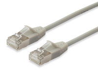 Equip Cat.6A F/FTP Slim-Patchkabel, 0.15m, Beige, 0,15 m, Cat6a, F/FTP (FFTP), RJ-45, RJ-45, BeigeCat.6A F/FTP Slim-Patchkabel - 0.15m - Beige