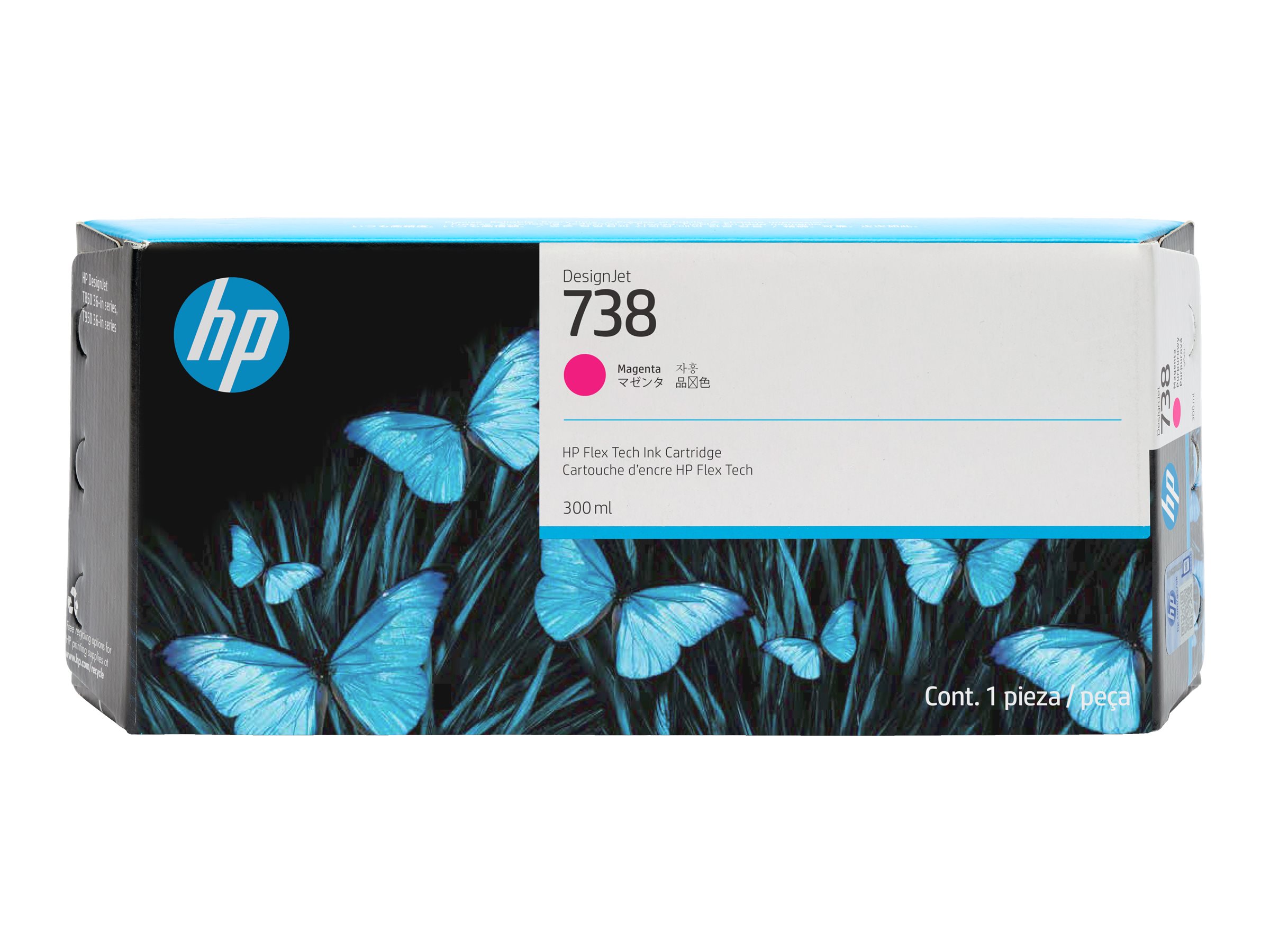 HP 738 - 300 ml - Magenta - original - DesignJetTintenpatrone - für DesignJet T950 - XT950