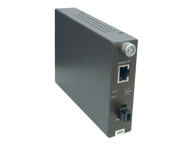 TRENDnet TFC-110 MM - Medienkonverter - 100MbLAN - 10Base-T - 100Base-FX - 100Base-TX - RJ-45 / MT-RJ Multimodus - bis zu 2 km - 1300 nm