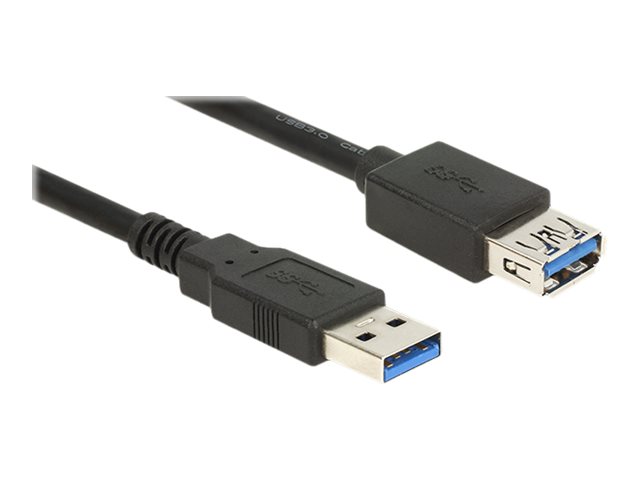Delock Extension cable USB 3.0 - USB-Verlängerungskabel - USB Typ A (M)zu USB Typ A (W) - USB 3.0 - 2 m - Schwarz