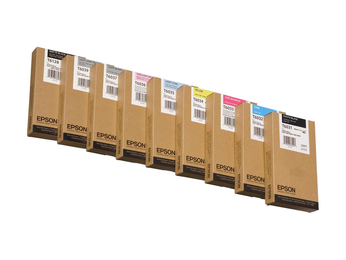 Epson T6128 - 220 ml - mattschwarz - originalTintenpatrone - für Stylus Pro 7400 - Pro 7450 - Pro 7800 - Pro 7880 - Pro 9400 - Pro 9450 - Pro 9800 - Pro 9880