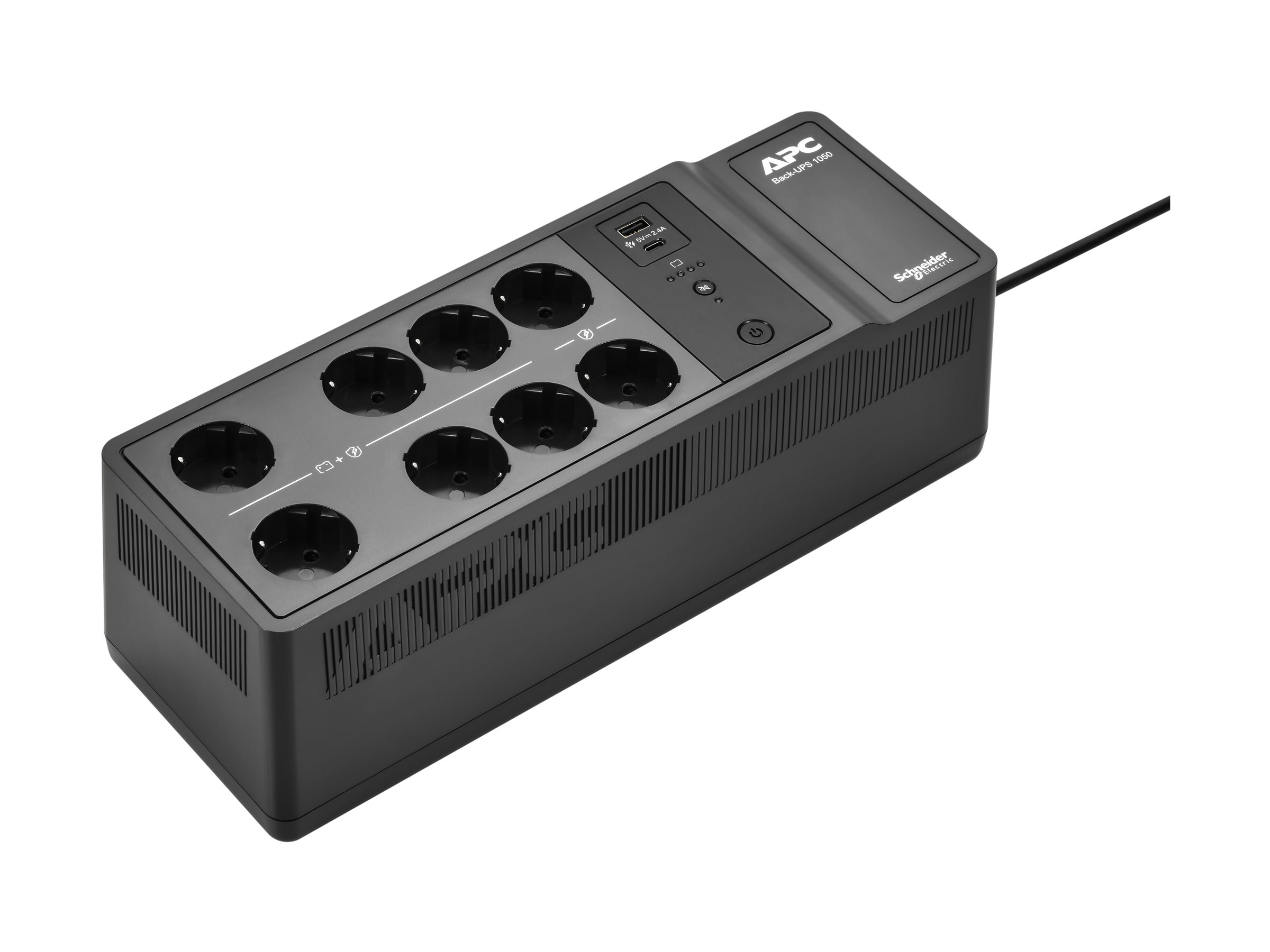 APC Back-UPS - USV (Wandmontage / Aufputzmontage)Wechselstrom 230 V - 600 Watt - 1050 VA - Ausgangsanschlüsse: 10